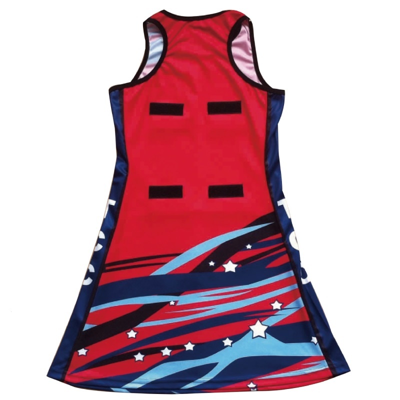 2018 hot selling netball uniforms with patch
