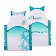 Customized Dry Fit Sublimation Running Singlet Running Top