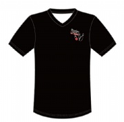 Accept sample order sublimated shirt V-neck t shirt with sublimated by Italy ink